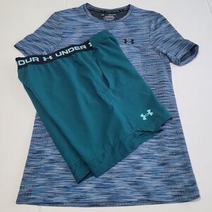 Under Armour Blue and Teal Activewear Set